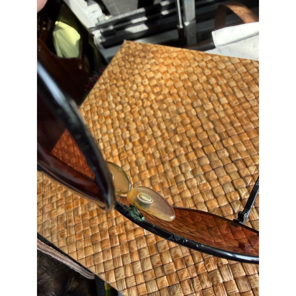 VTG Serengeti 1501 Aviator Sunglasses Japan 140mm Amber Drivers Glass/Case - Picture 7 of 10